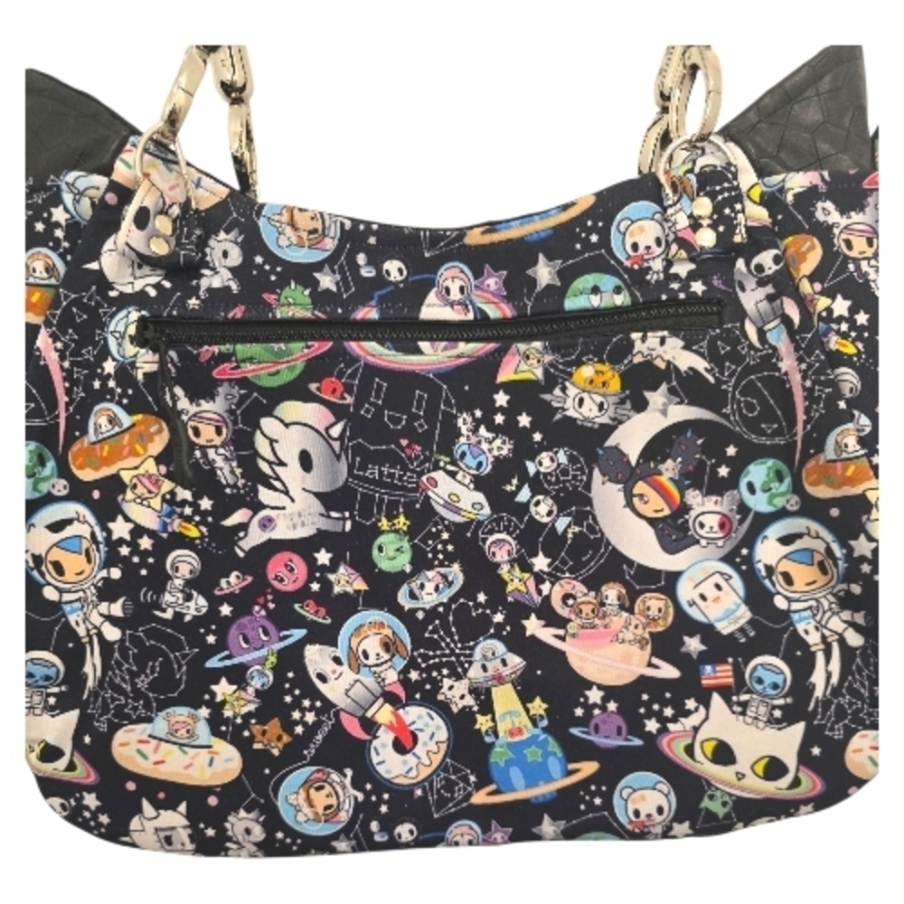 Black Unicorn Galaxy Space Themed Galactic Pony Custom Made Bag - Picture 4 of 13